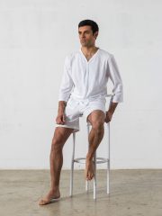 2- piece short pyjama, 3/4-sleeved, V-neck T-shirt – Oncohelp